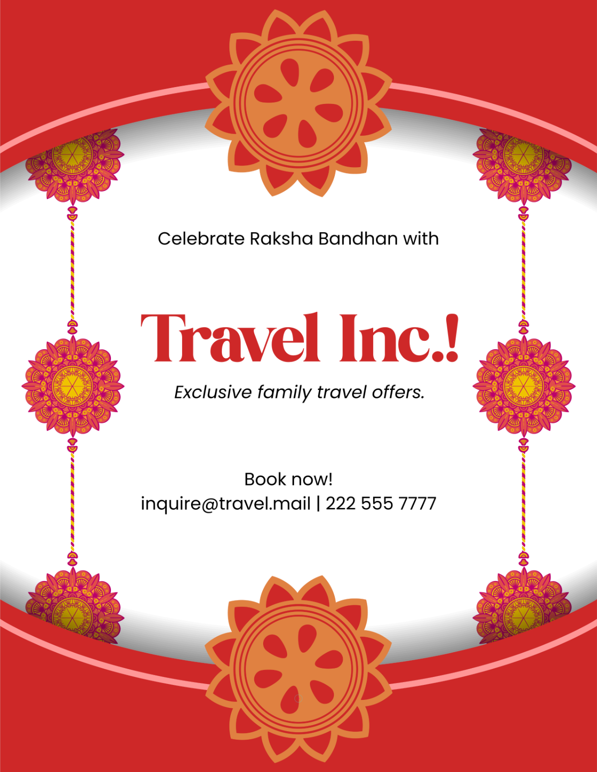 Free Business Raksha Bandhan Flyer Template
