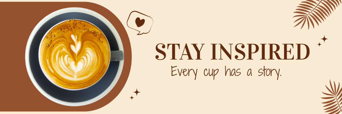 Free Coffee Shop X Header Template to Edit Online