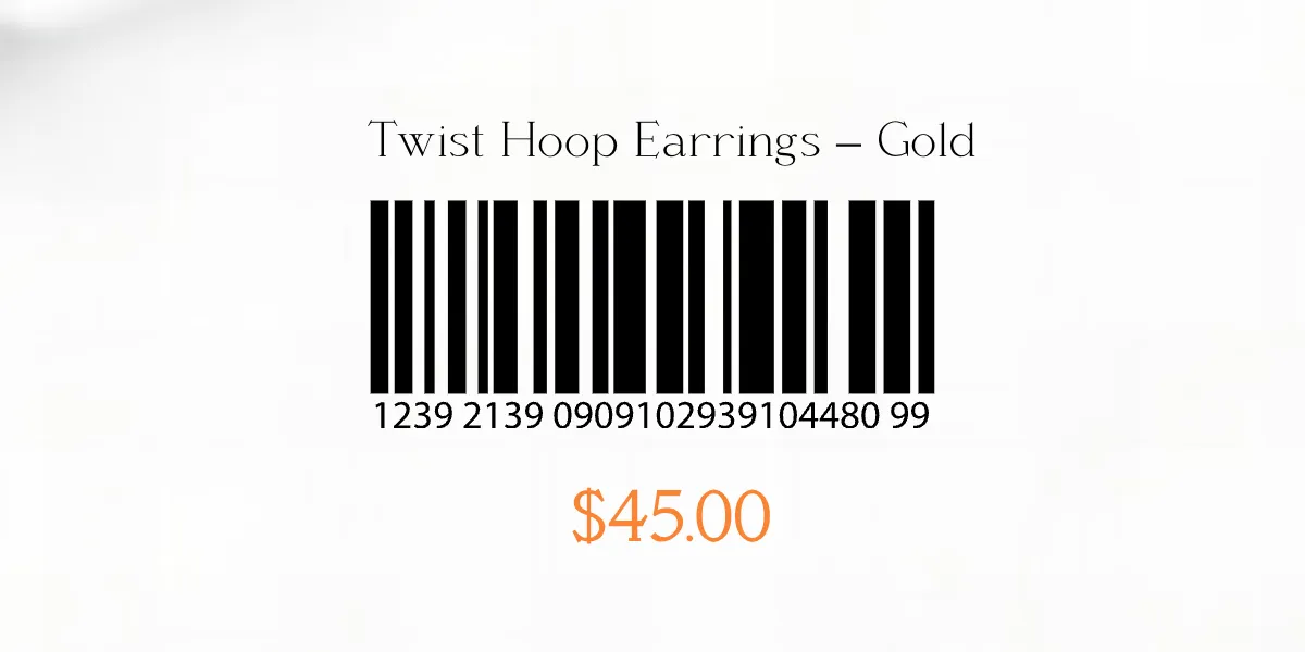 Free Earring Jewelry Label Template to Edit Online