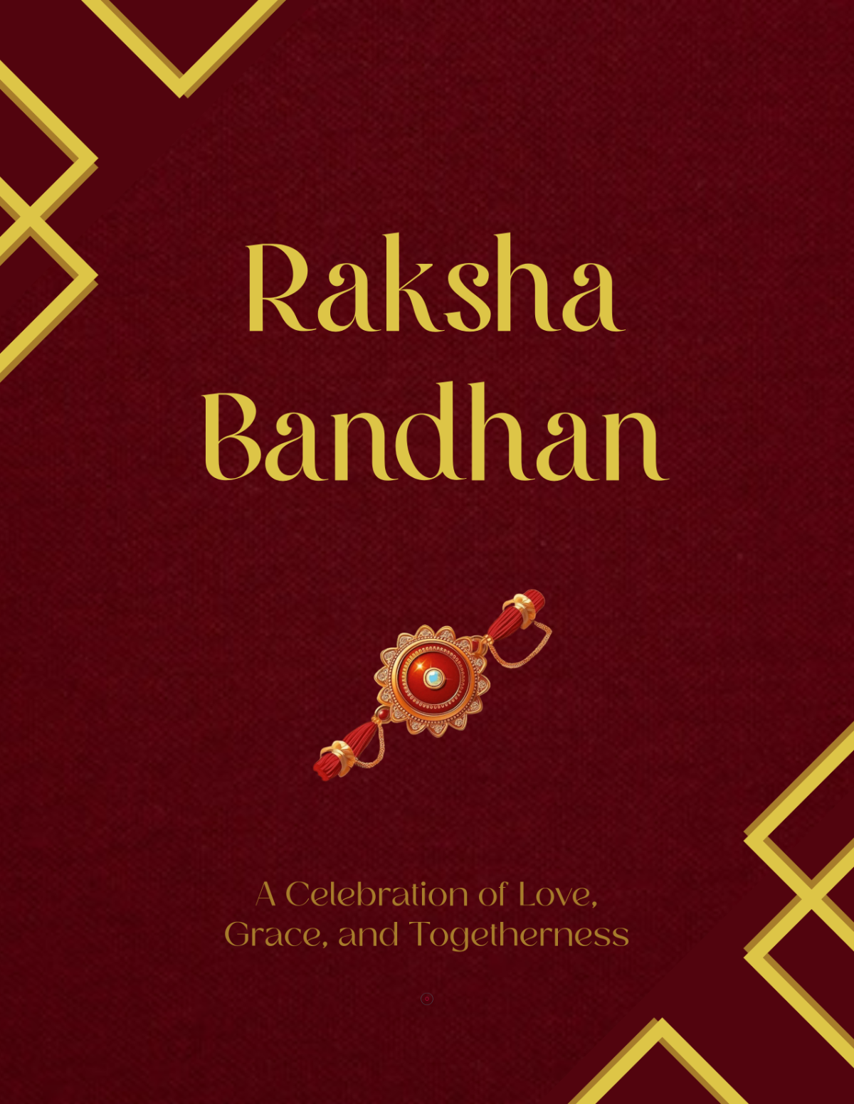 Free Elegant Raksha Bandhan Flyer Template