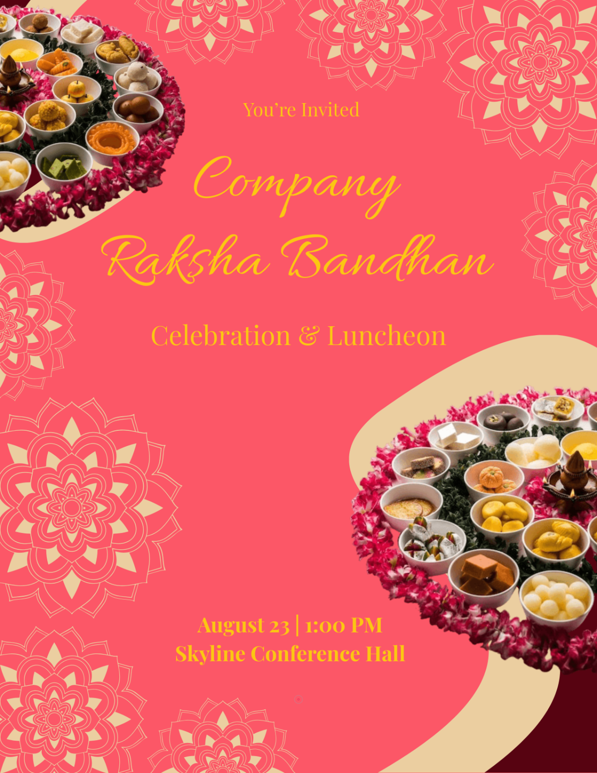 Free Company Raksha Bandhan Flyer Template