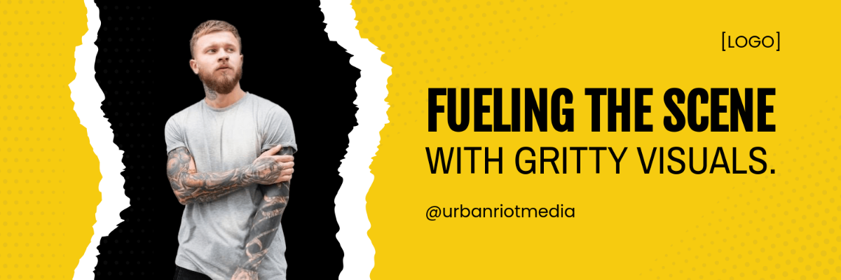 Free Grunge X Header Template to Edit Online