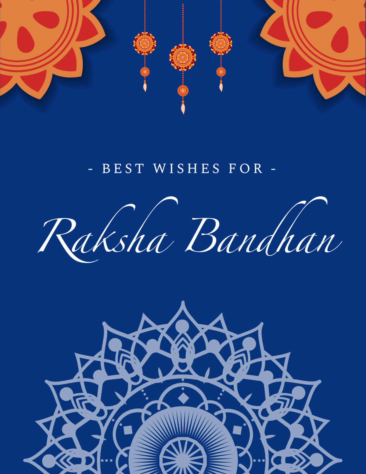 Free Shubhkamnaye Raksha Bandhan Flyer Template