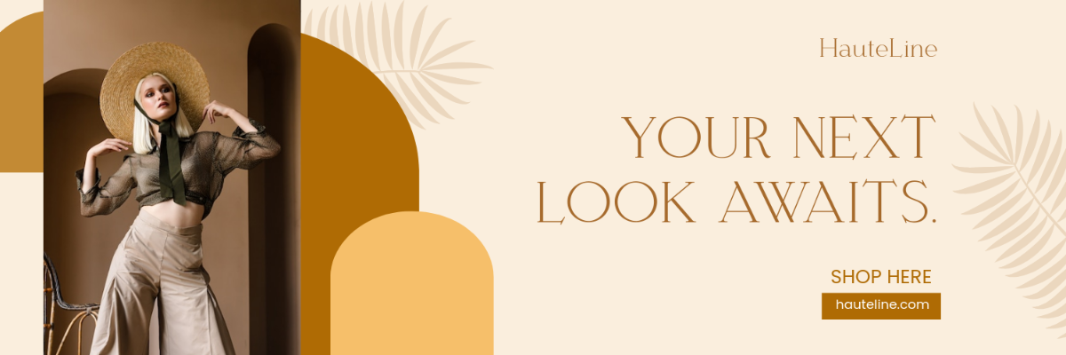 Free Fashion X Header Template to Edit Online