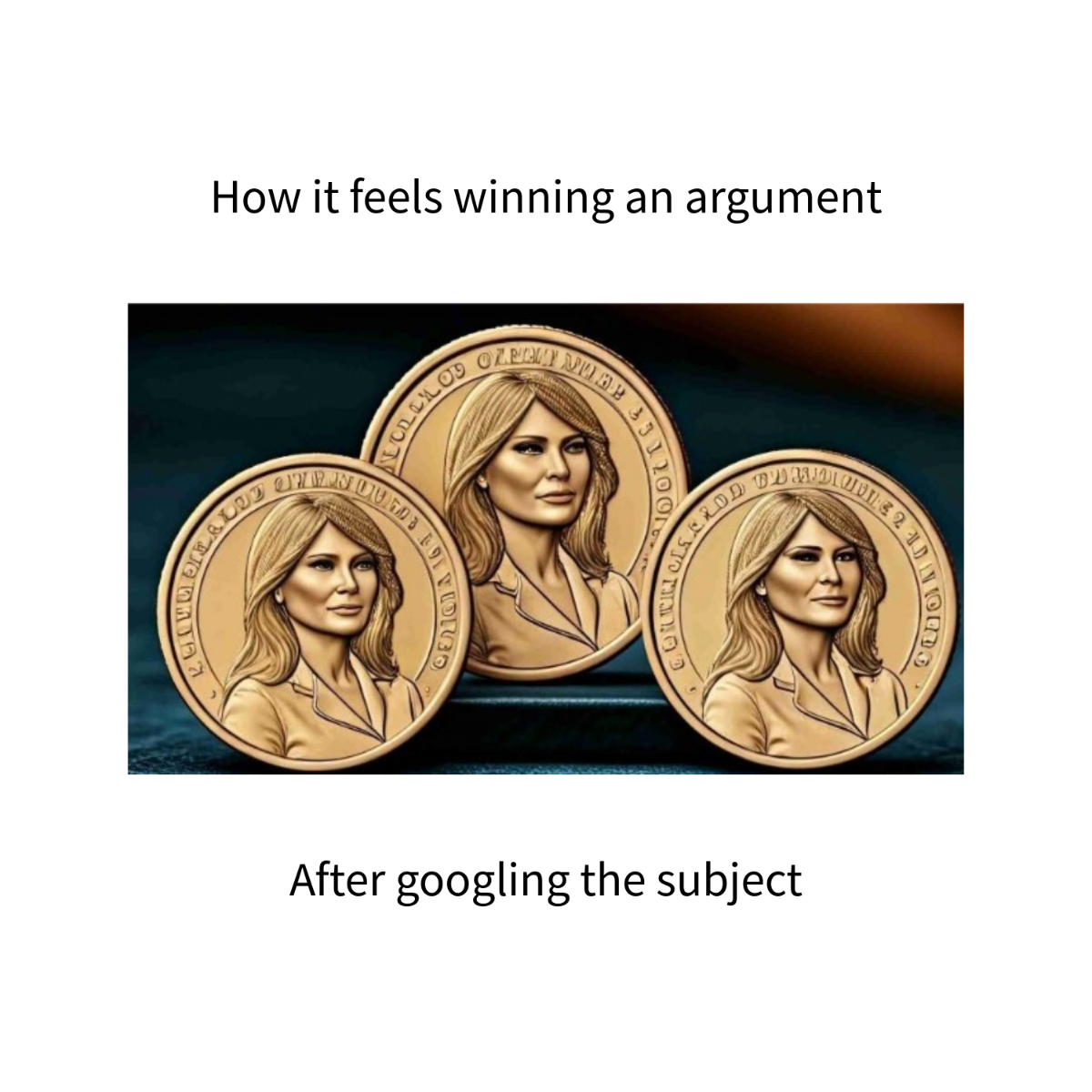 Free Melania Coin Meme Template to Edit Online