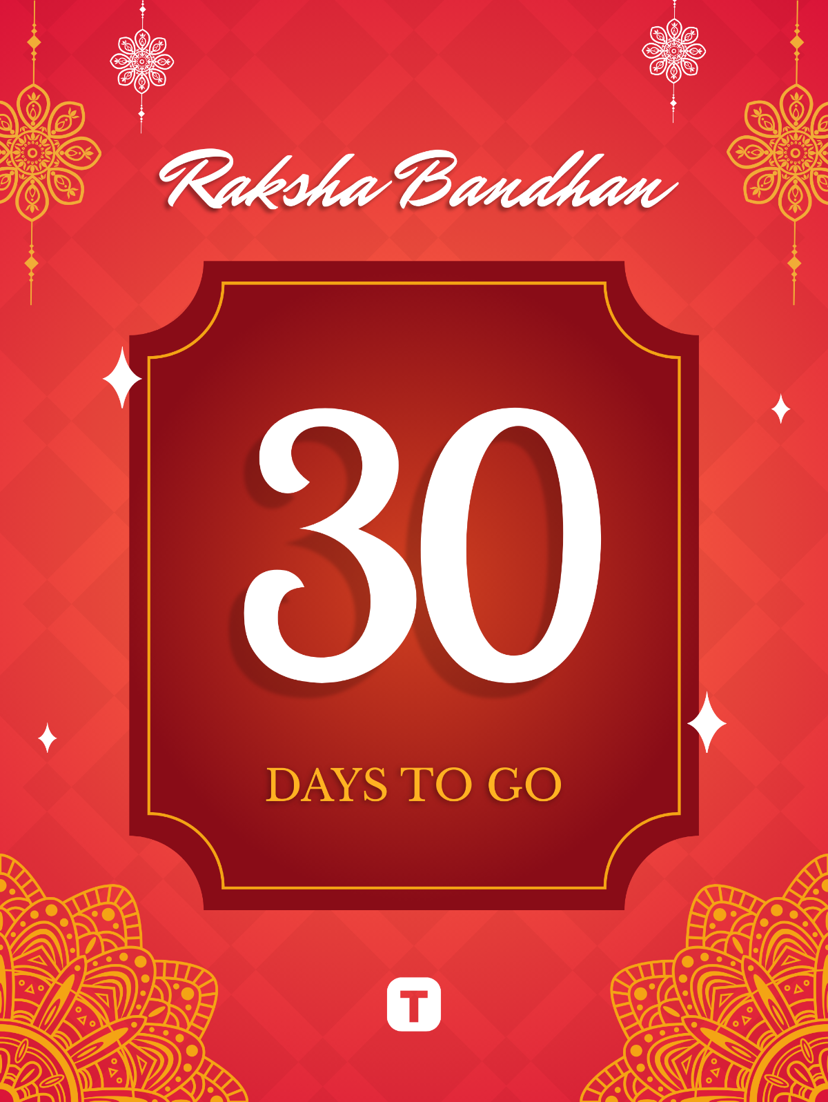 Free Raksha Bandhan Countdown Template