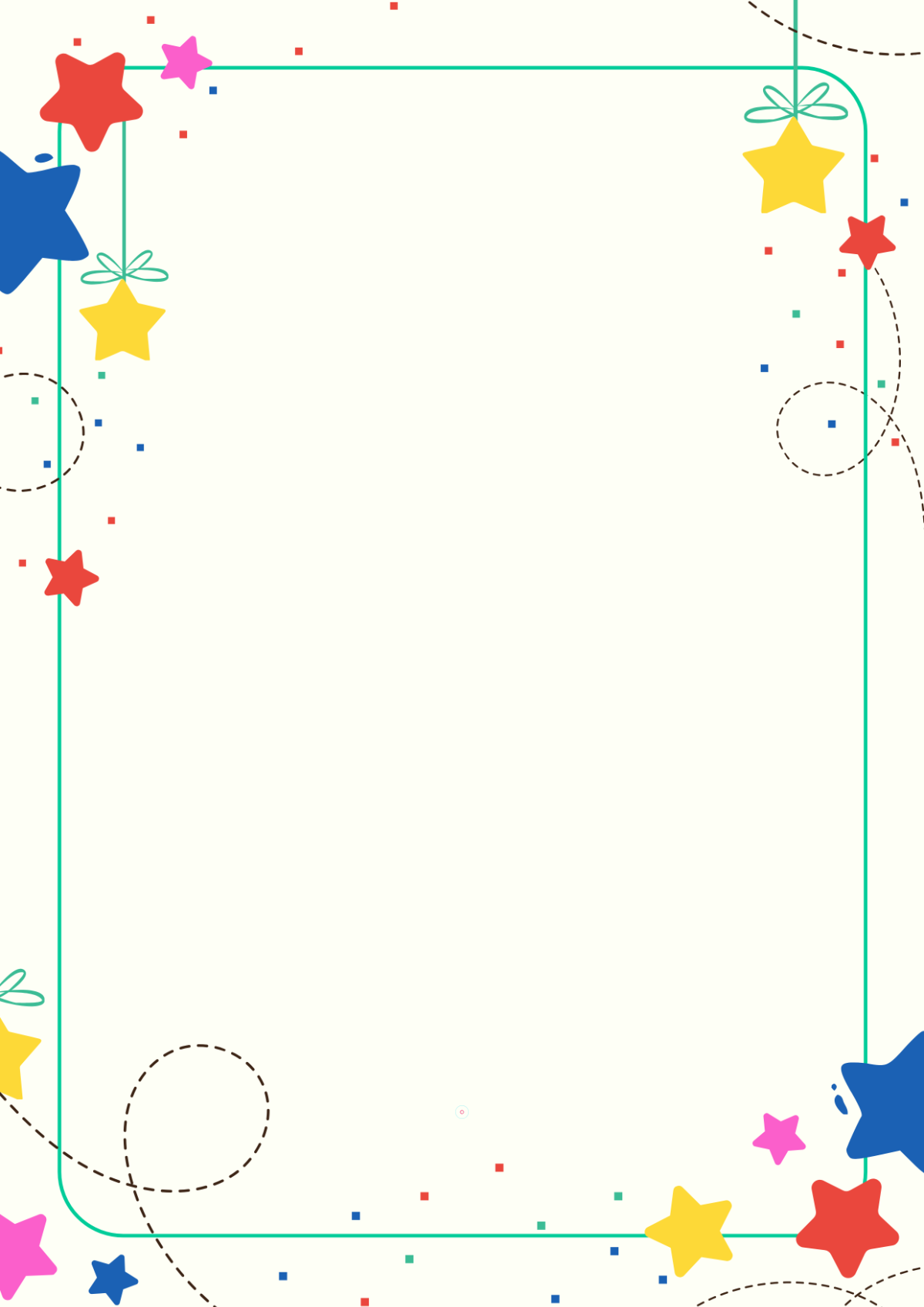 Creative Page Border Outline Template