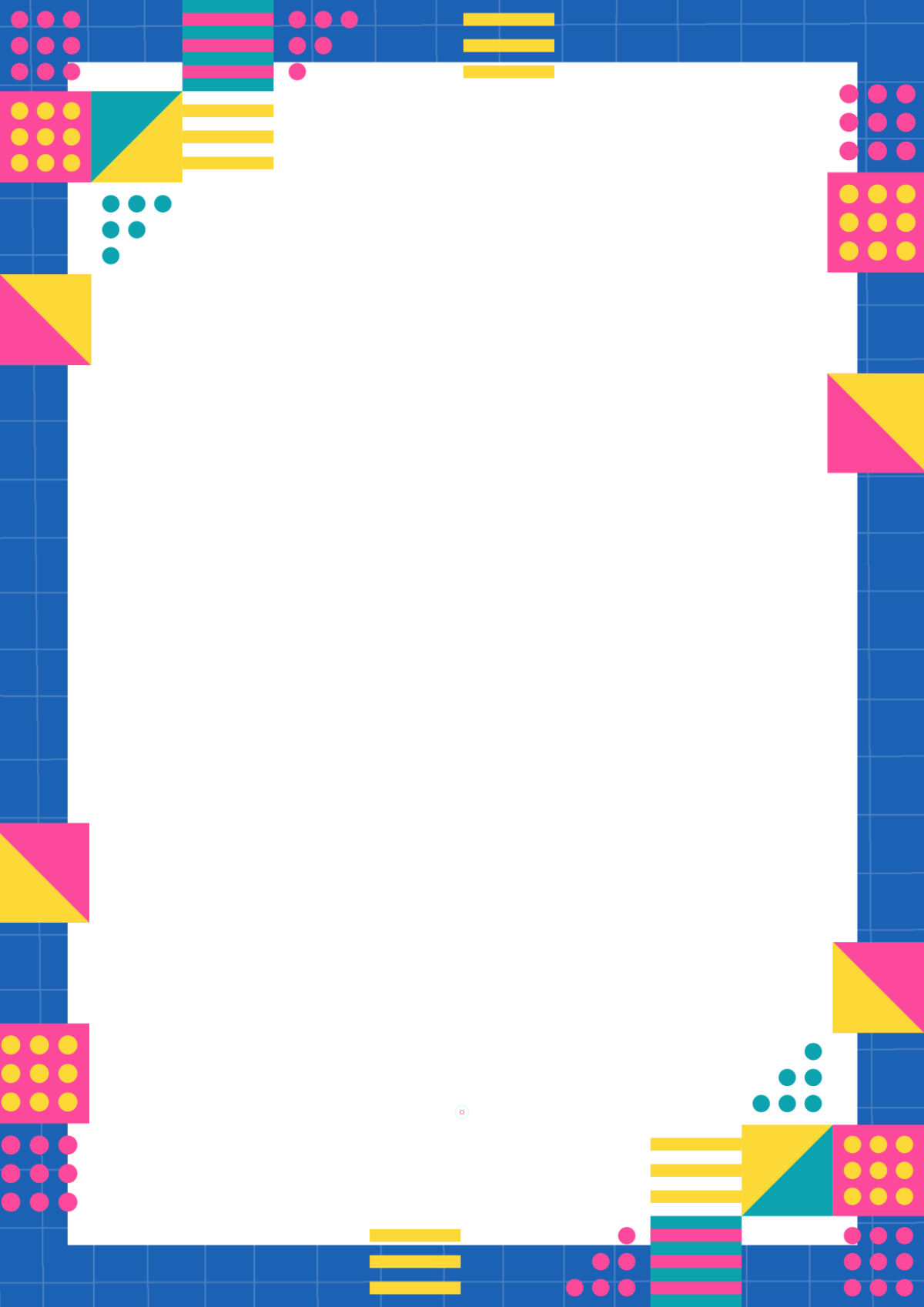 Free Geometric Page Border Background Template to Edit Online