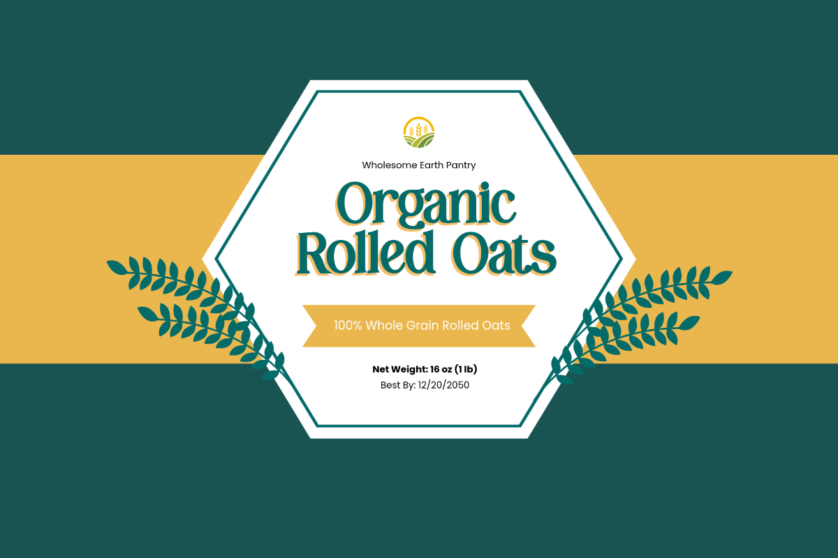 Free Creative Pantry Food Label Template