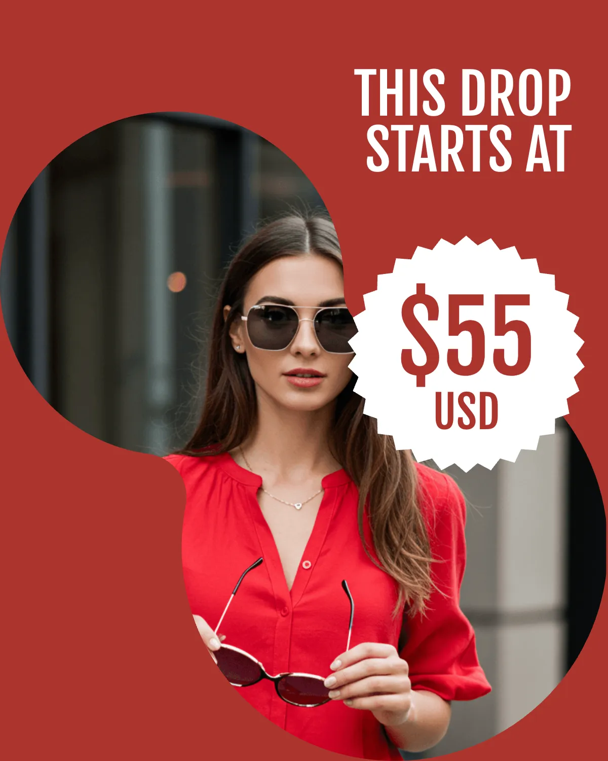 Free Red Instagram Post Banner Template to Edit Online