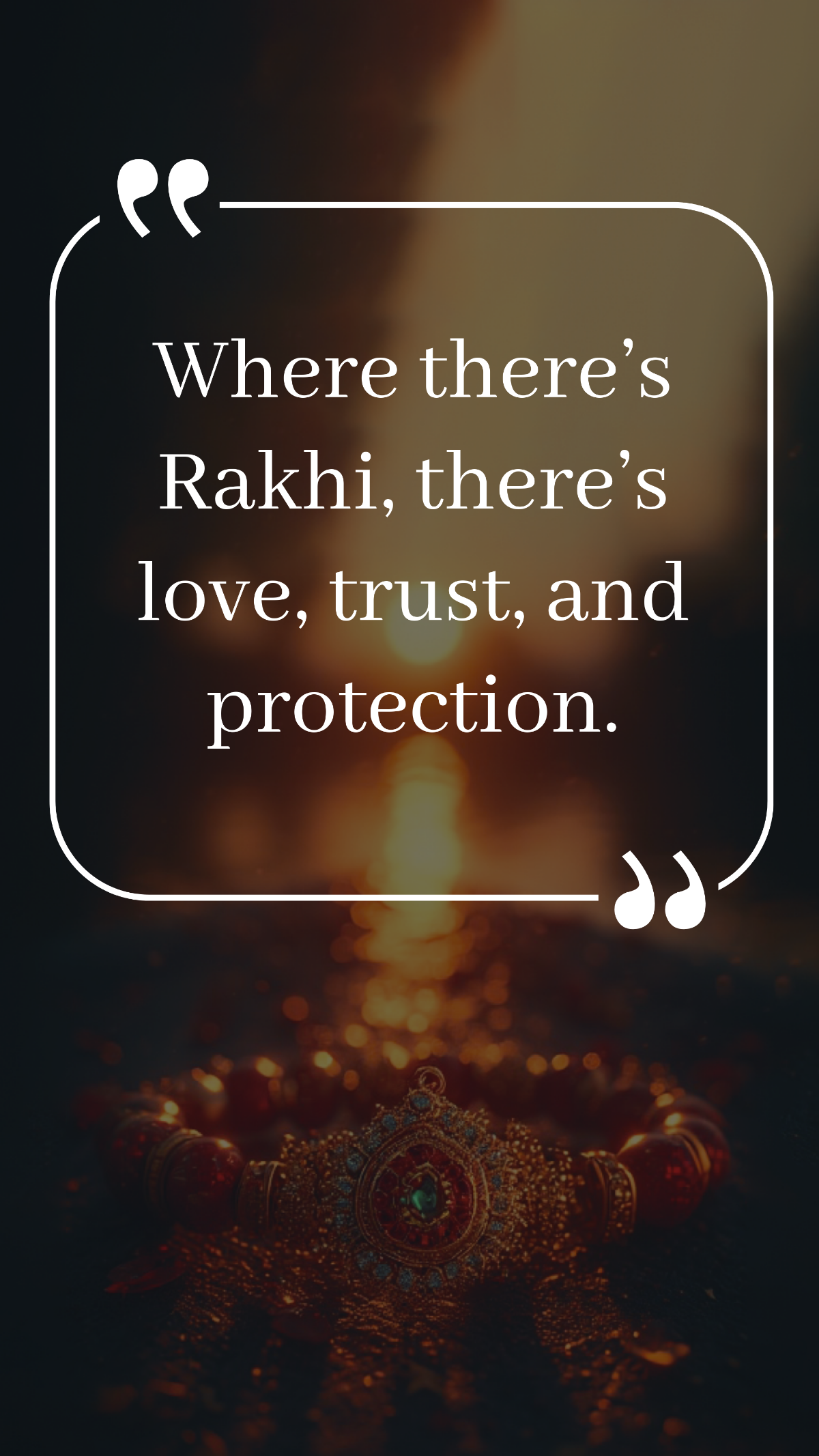 Free Raksha Bandhan Quote Template to Edit Online