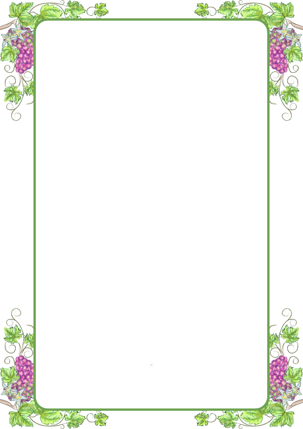 Grapevine Page Border Template to Download