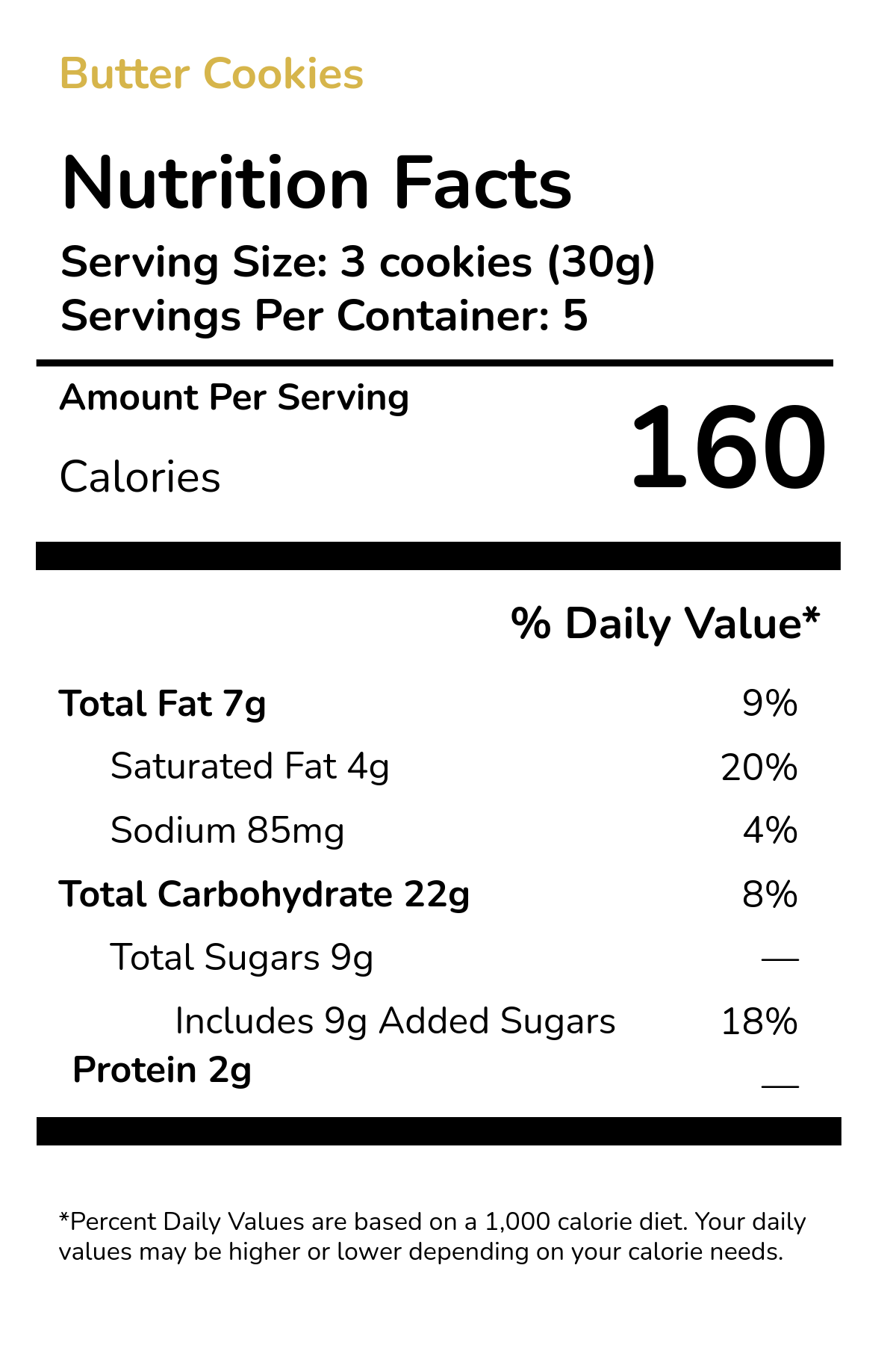 Free Simple Nutritional Facts Label Template