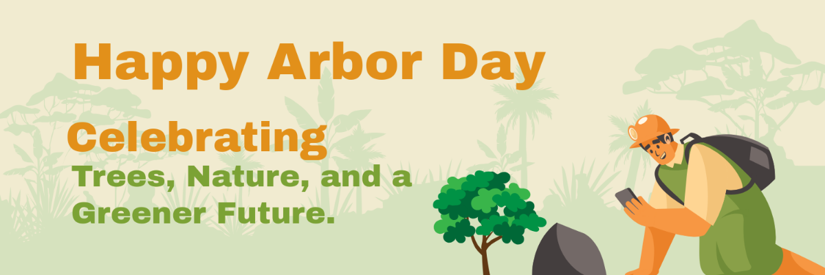 Free Arbor Day X Header Template to Edit Online