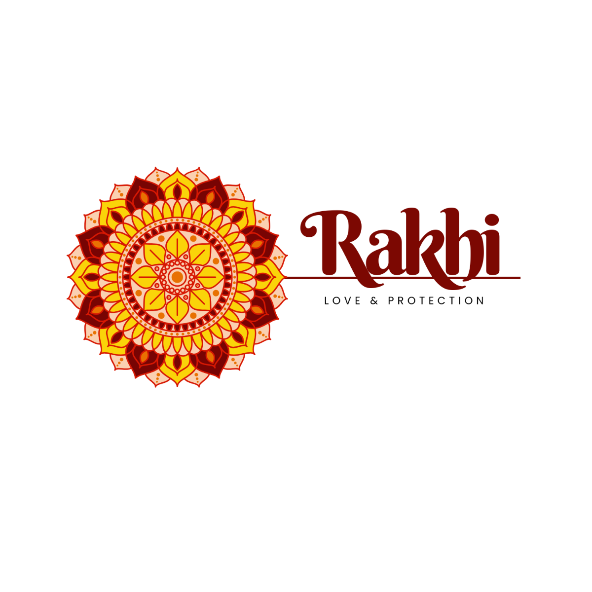 Free Raksha Bandhan Logo Template