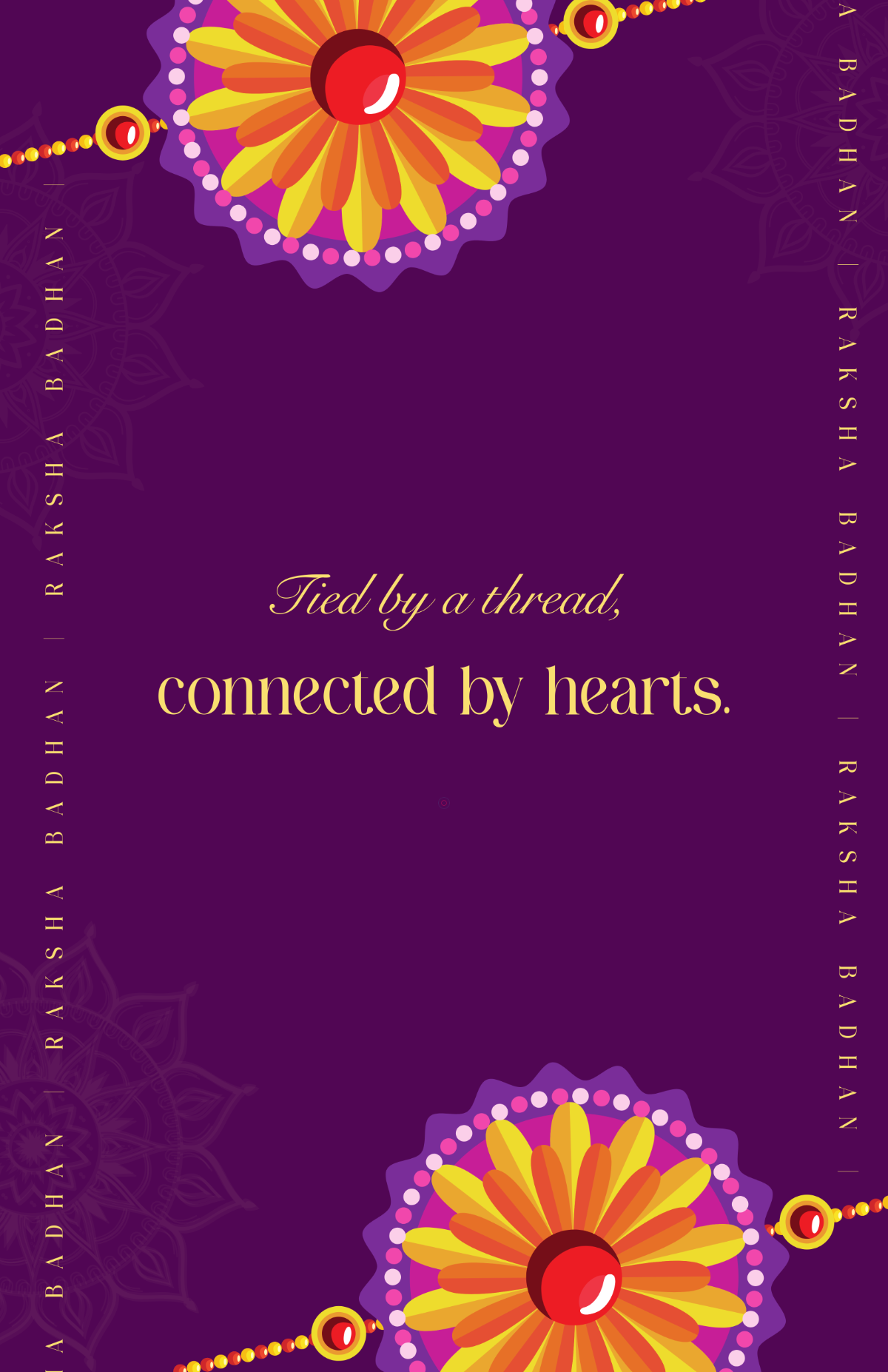 Free Creative Raksha Bandhan Poster Template to Edit Online
