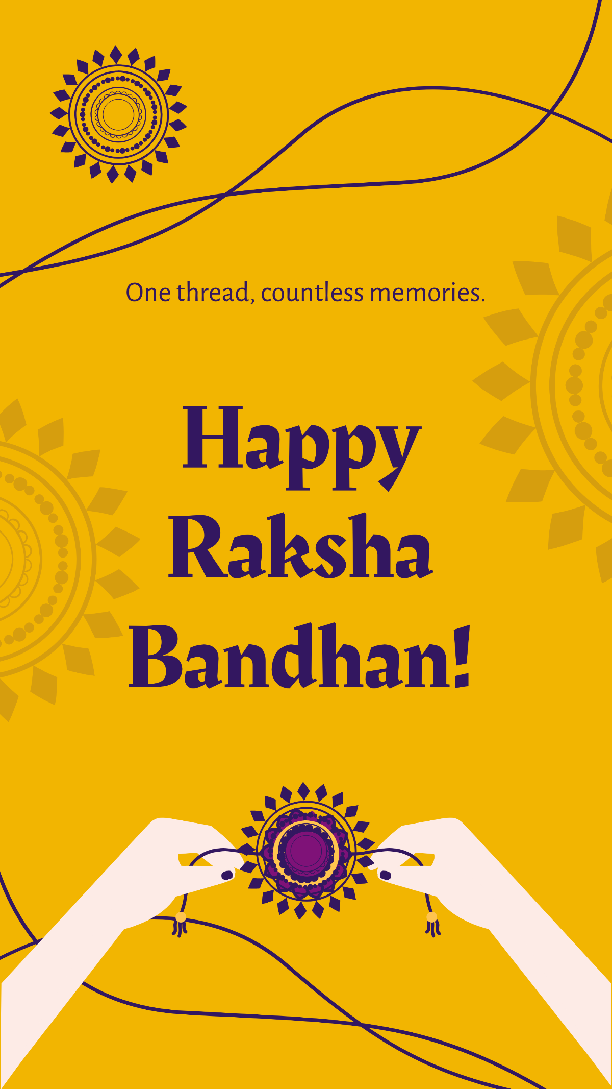 Free Raksha Bandhan Wallpaper Template