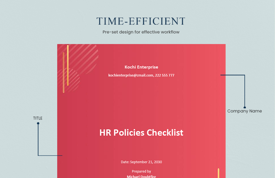 HR Policies Checklist Template