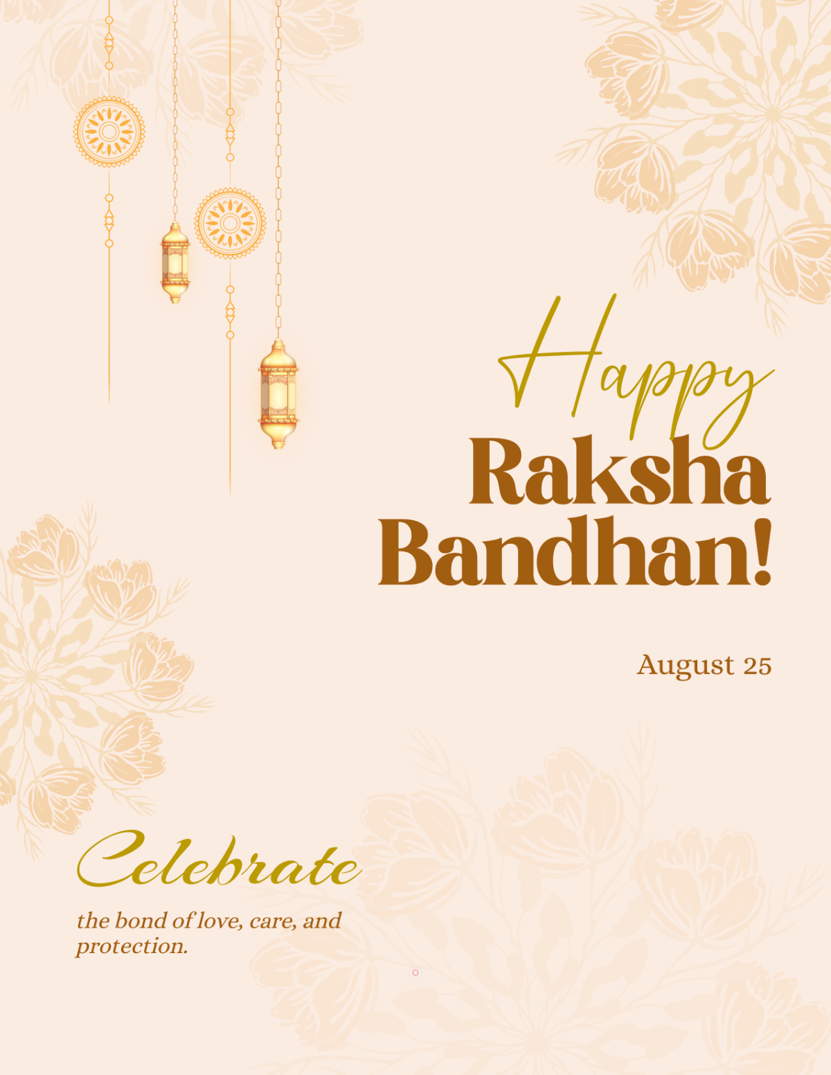 Free Printable Raksha Bandhan Flyer Template