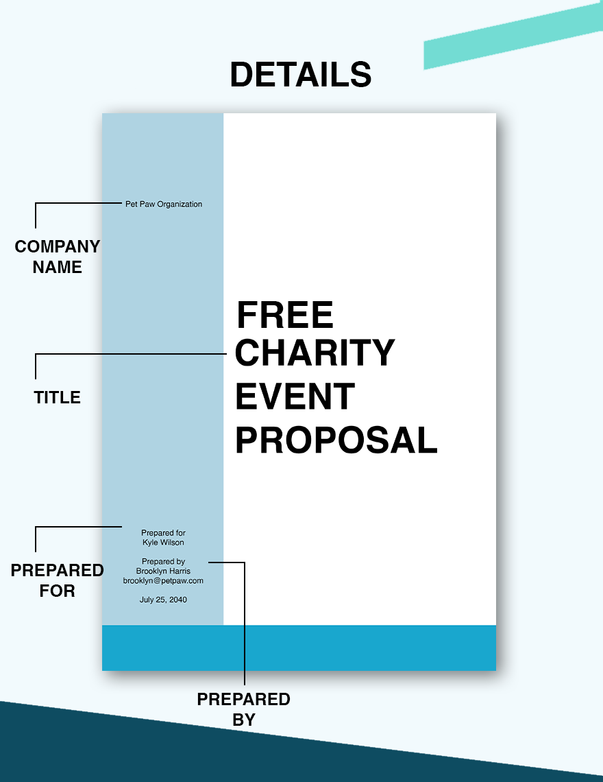Charity Event Proposal Template