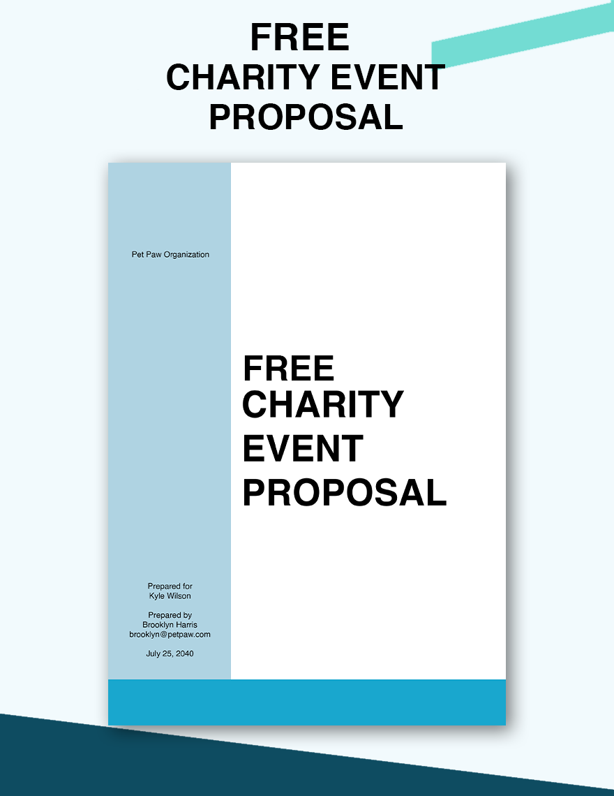 FREE Event Proposal Word Template Download Template