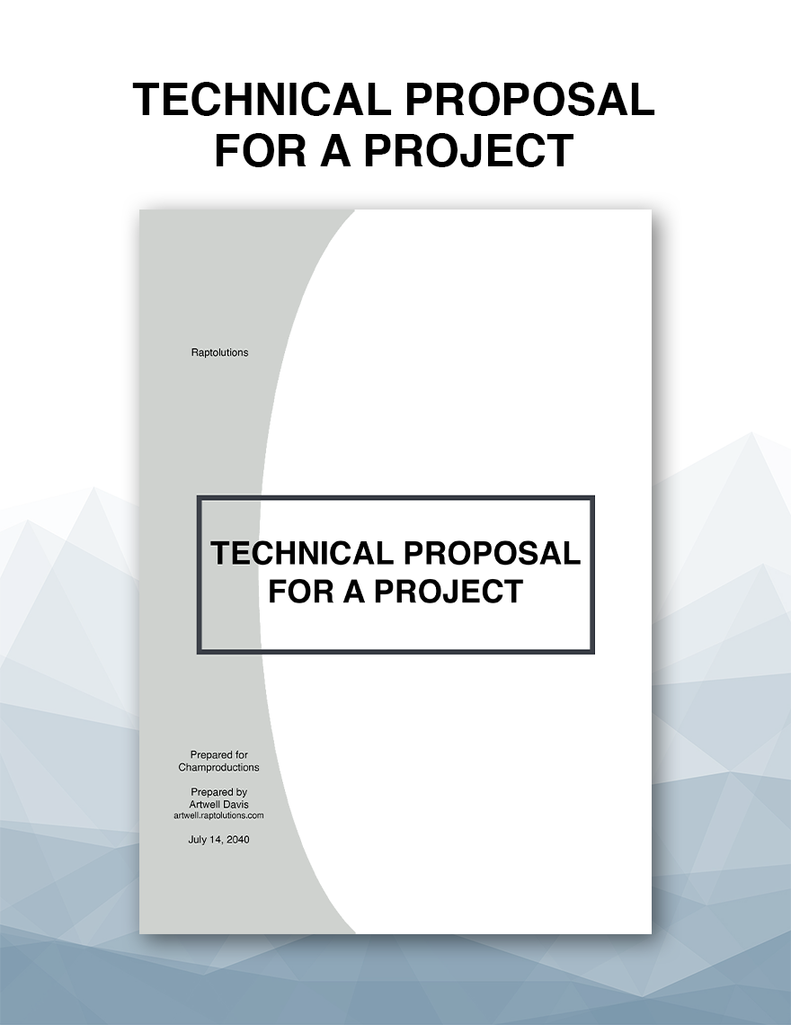Sample Technical Proposal Template