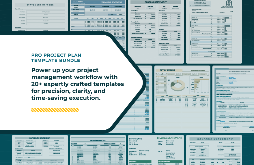 20+ Pro Project Plan Template Bundle