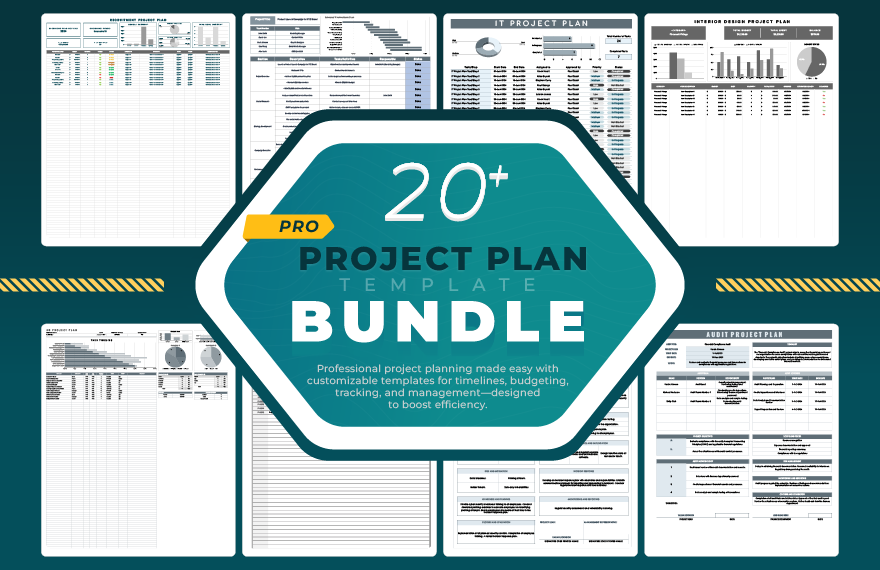 20+ Pro Project Plan Template Bundle in Excel, Google Sheets to Download
