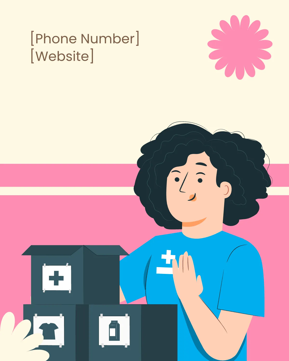 Free Blank Charity Instagram Banner Template to Edit Online