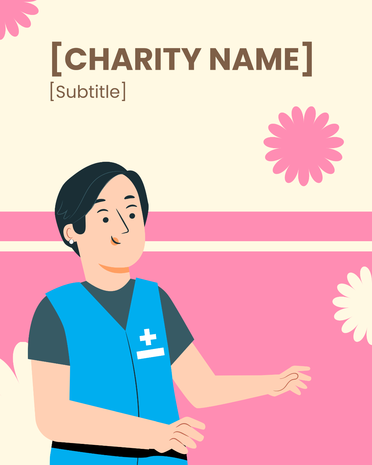 Free Blank Charity Instagram Banner Template to Edit Online