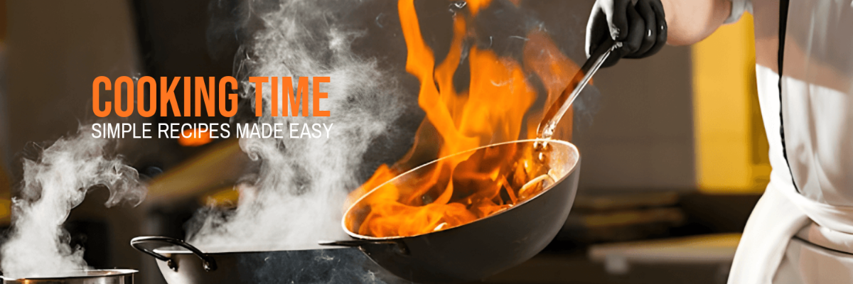 Free Cooking Website X Header Template to Edit Online