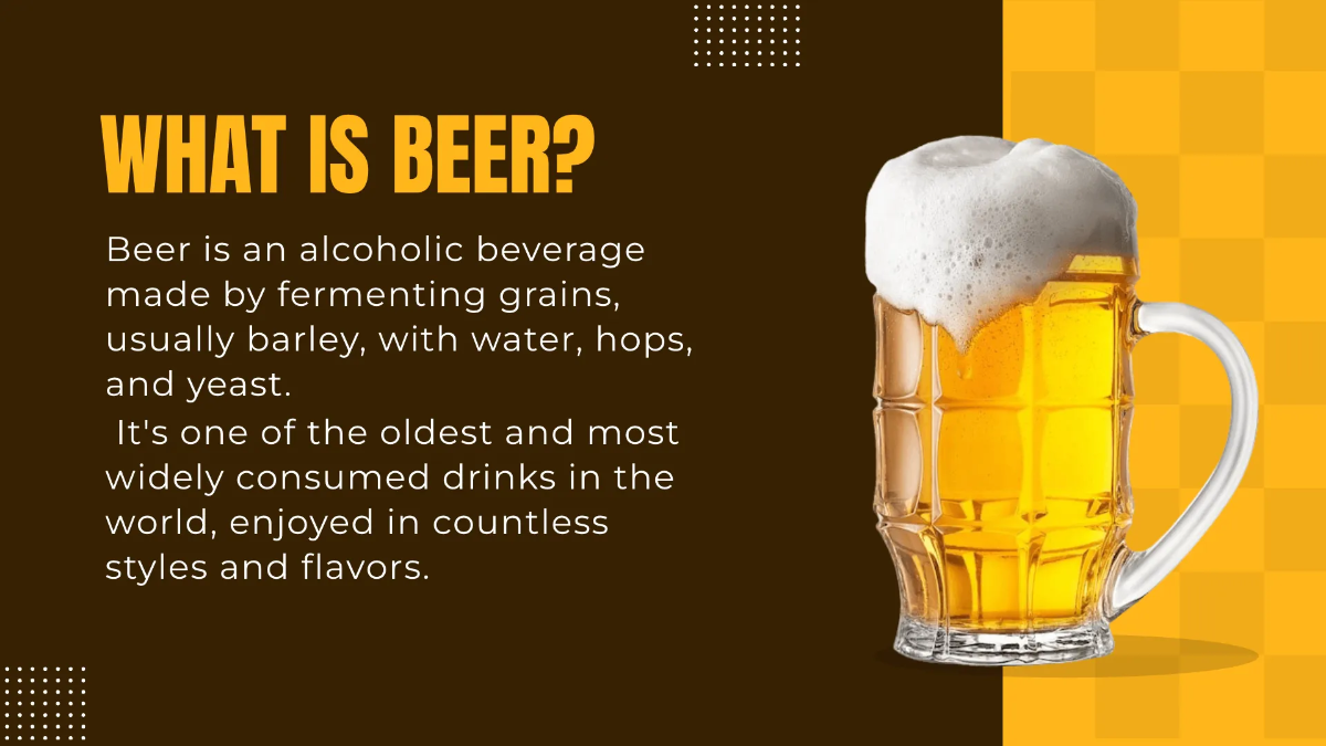 Free Beer Presentation Template to Edit Online