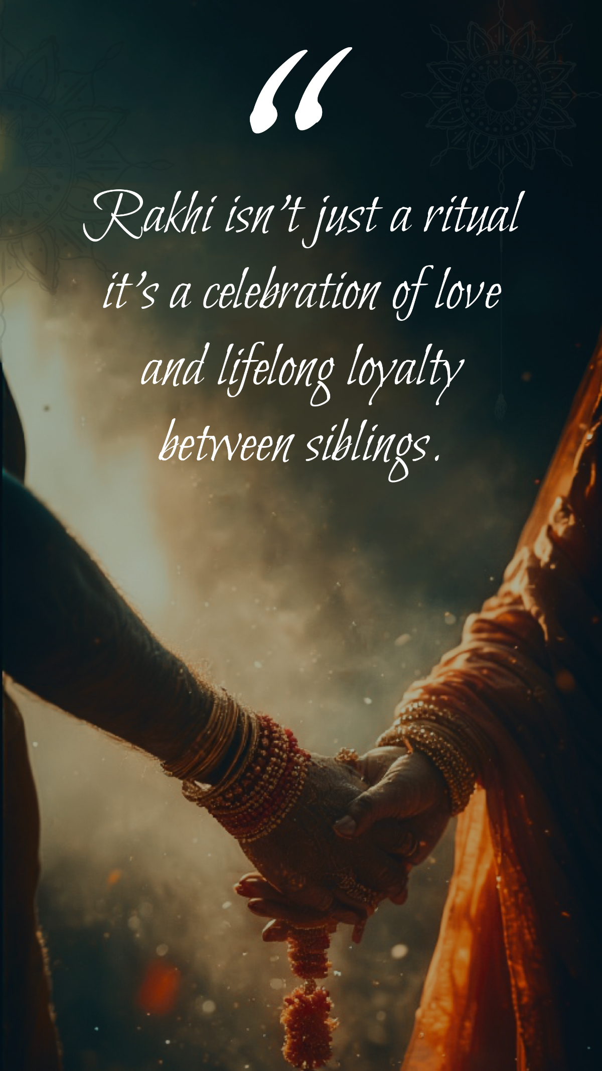 Free Raksha Bandhan Celebration Quote Template