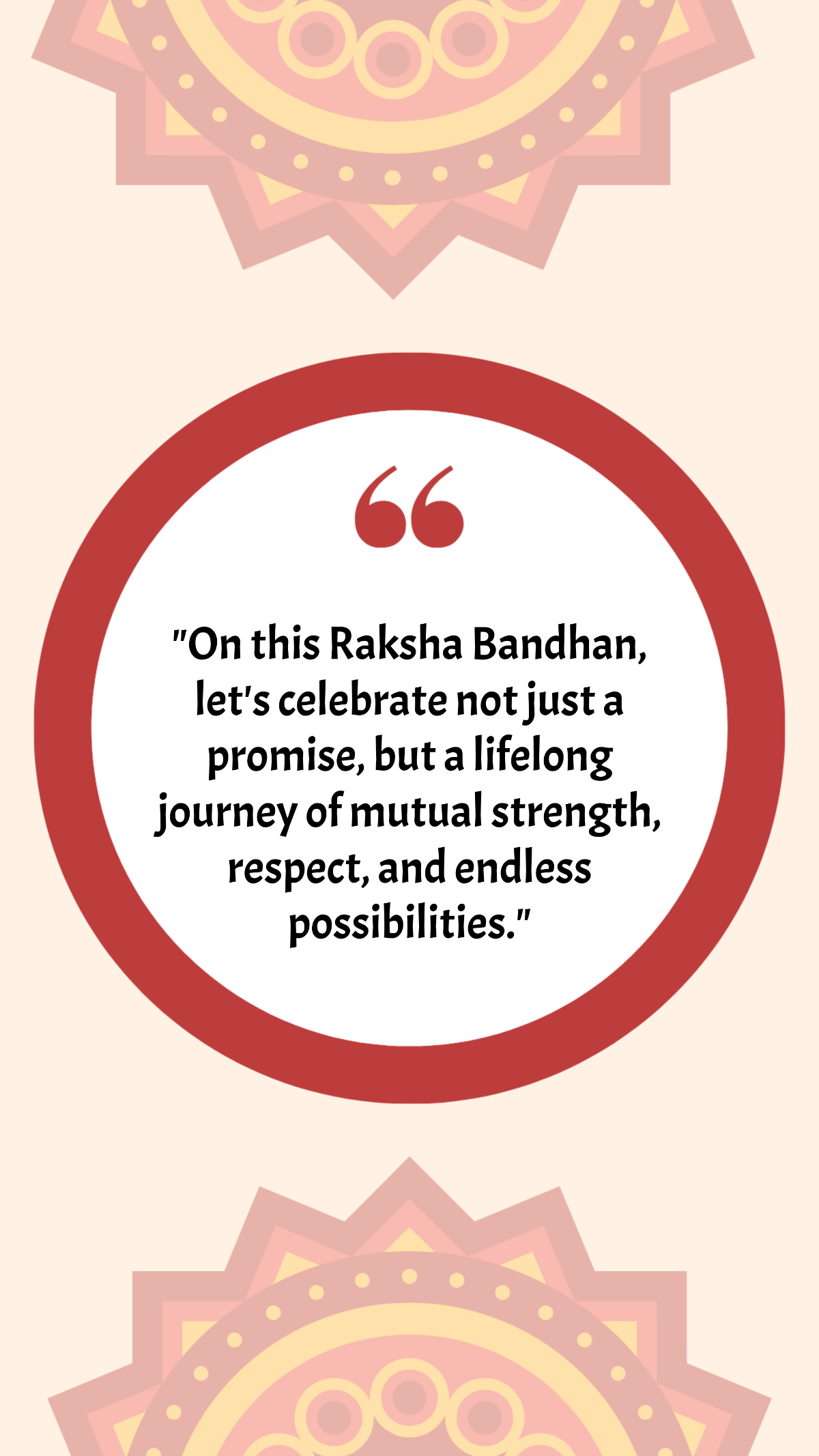 Free Inspirational Raksha Bandhan Quote Template