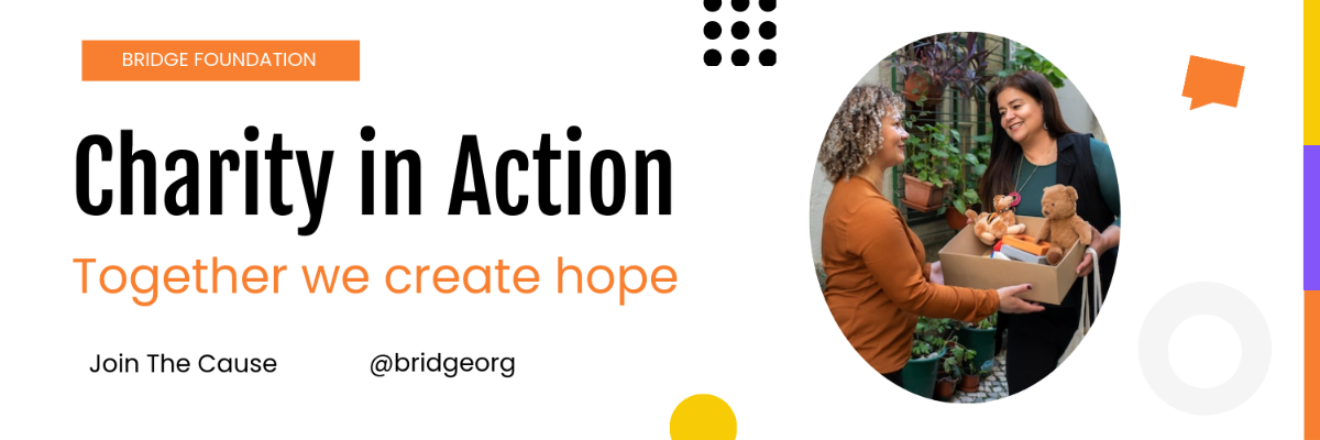 Free Charity X Header Template to Edit Online