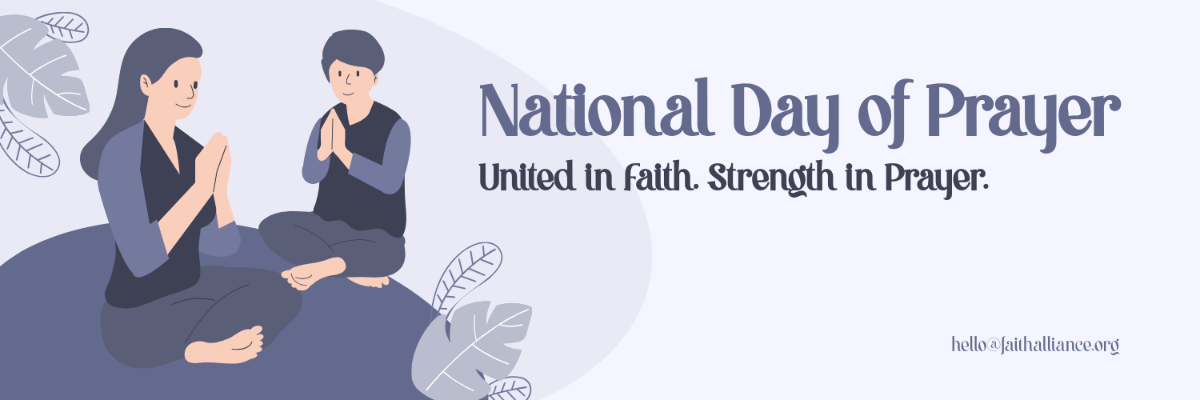 Free National Day of Prayer X Header Template to Edit Online