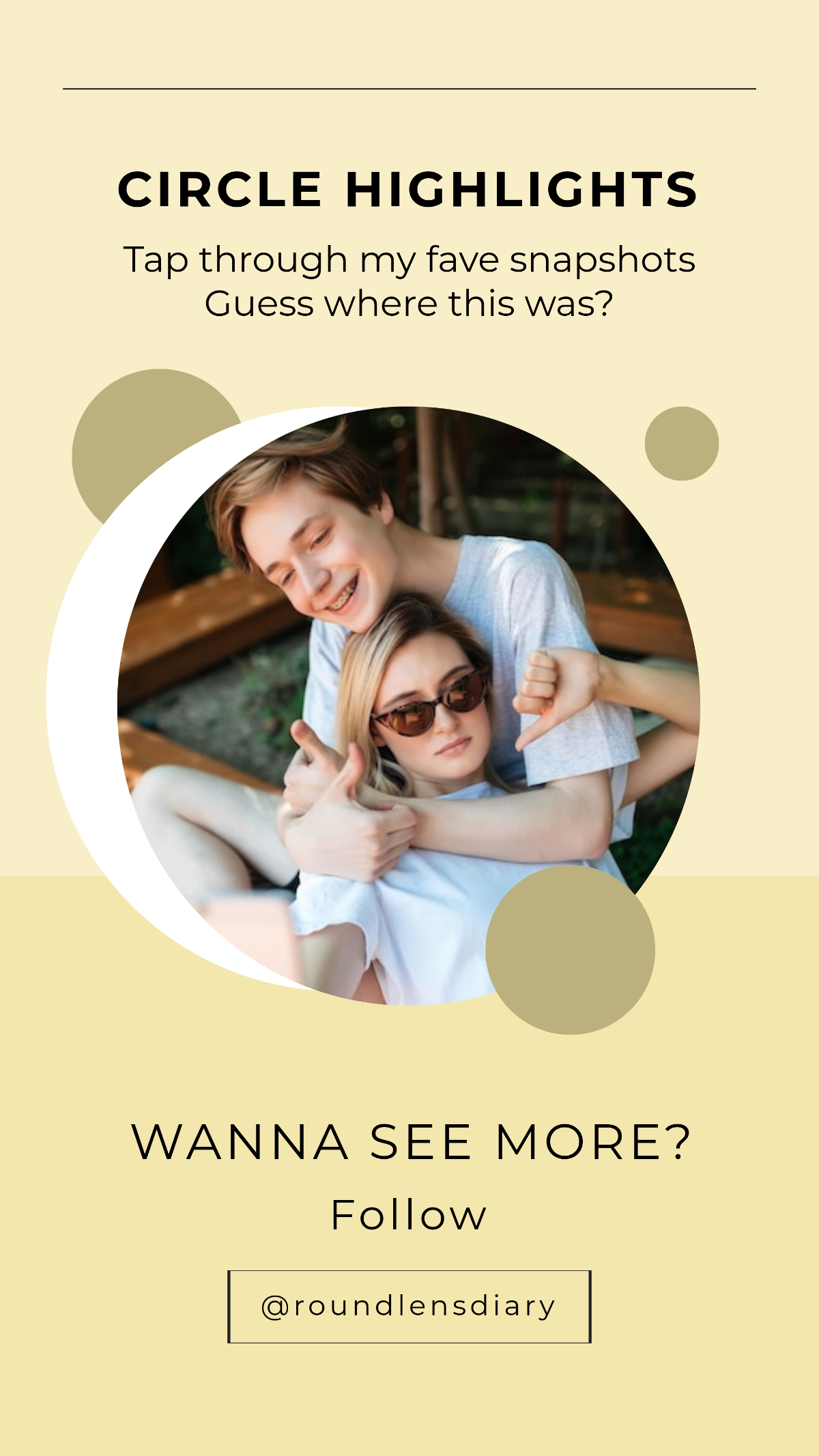 Free Circle Instagram Story Highlight Template to Edit Online