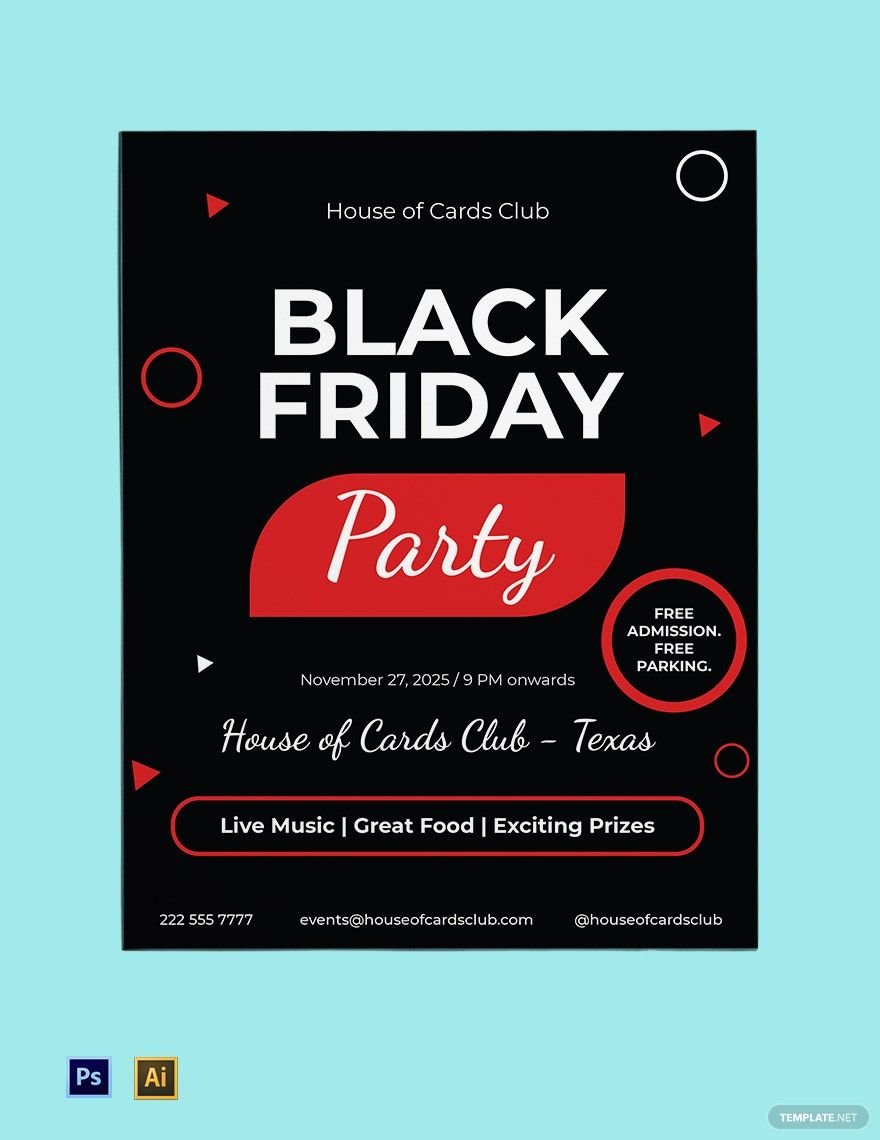 Free Black Friday Club Flyer Template