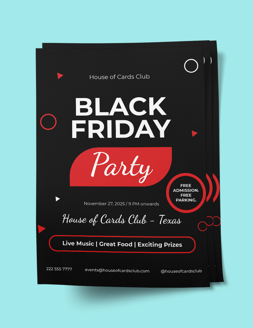 Black Friday Club Flyer Template