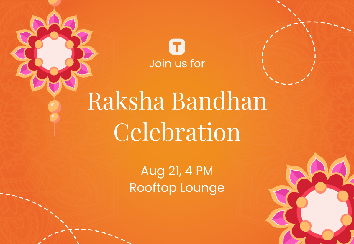 Free Company Raksha Bandhan Card Template to Edit Online