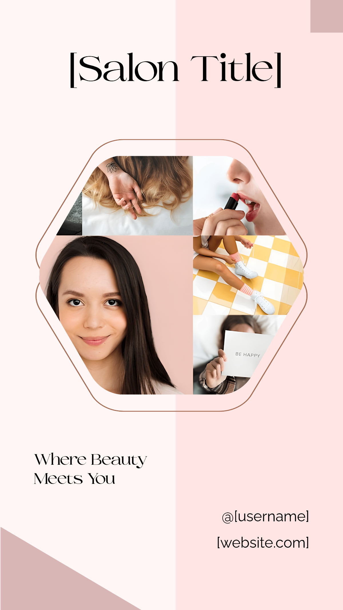 Free Blank Salon Instagram Story Highlight Template to Edit Online