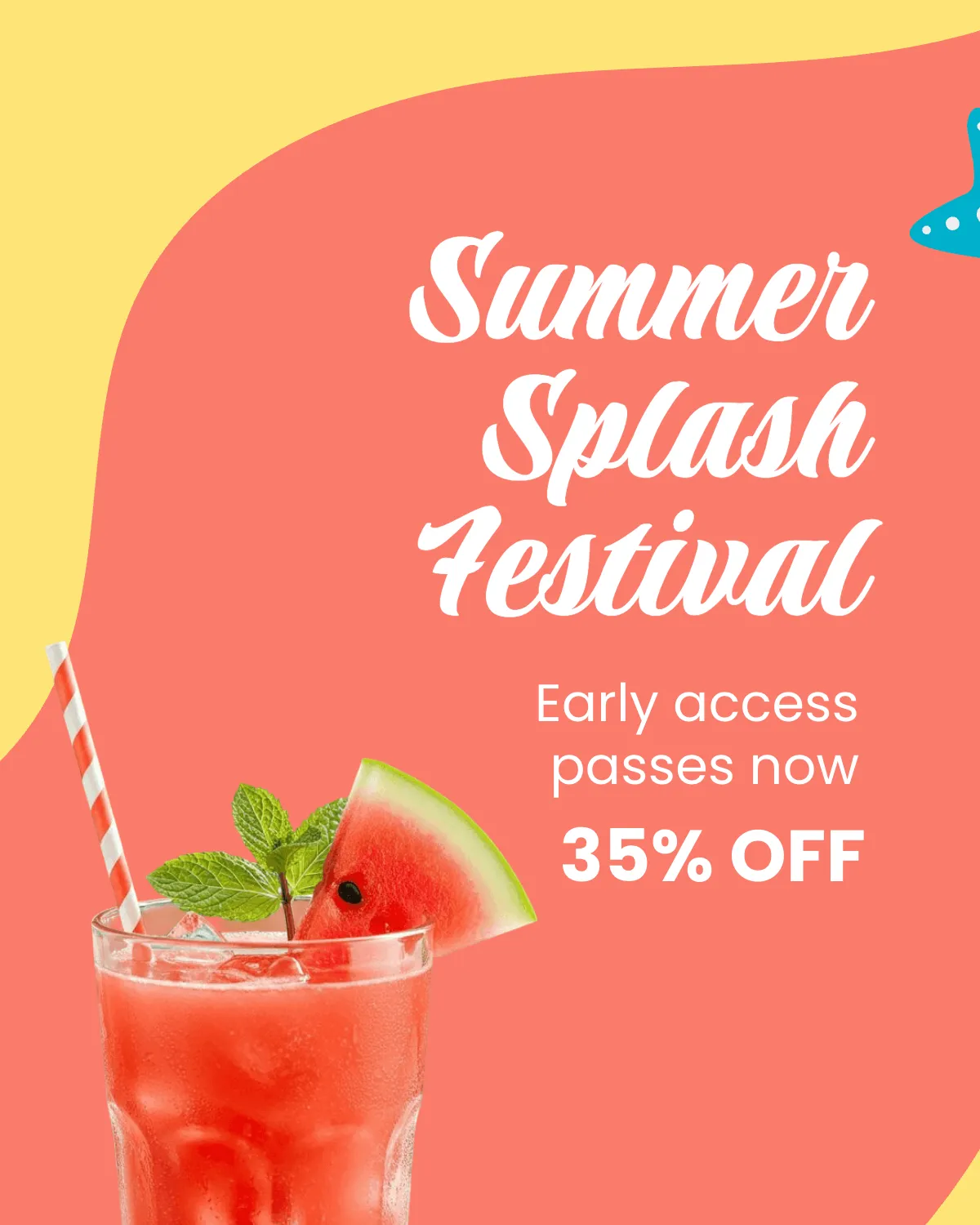 Free Summer Instagram Banner Design Template to Edit Online