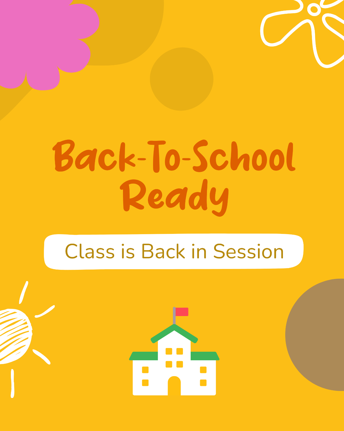 Free Back-To-School Instagram Banner Template to Edit Online