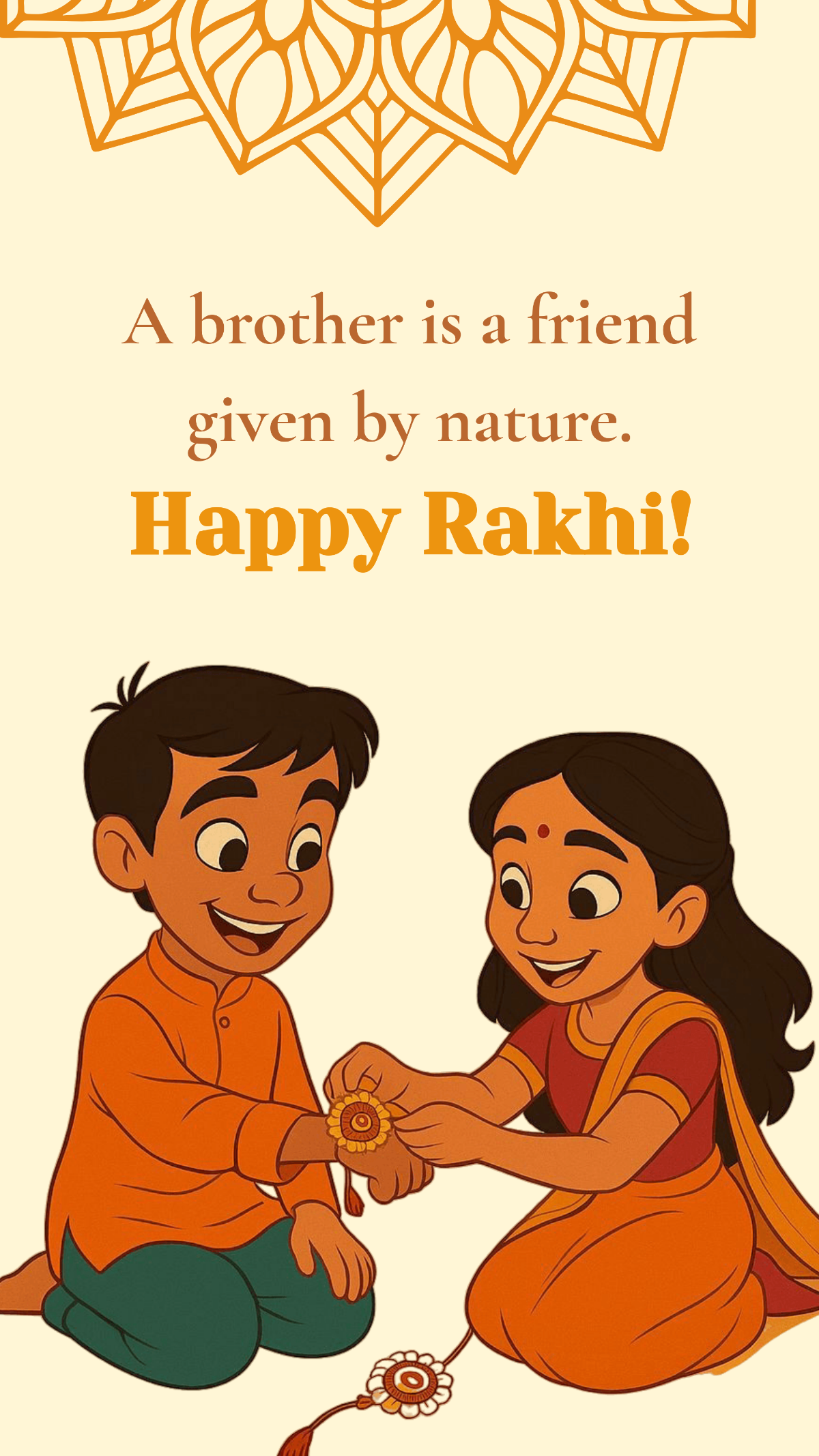 Free Indian Raksha Bandhan Quote Template