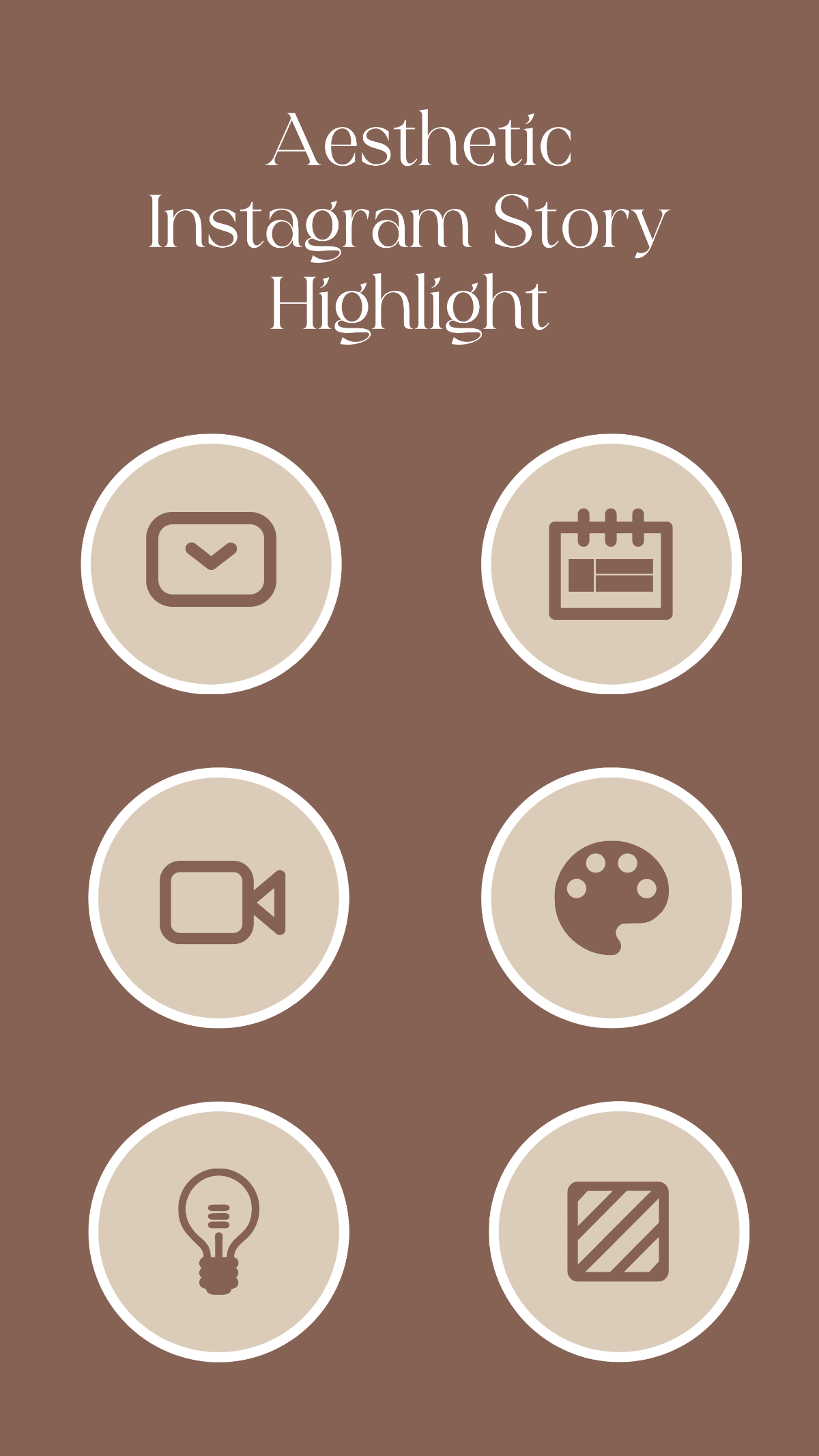 Free Aesthetic Instagram Story Highlight Icon Template to Edit Online