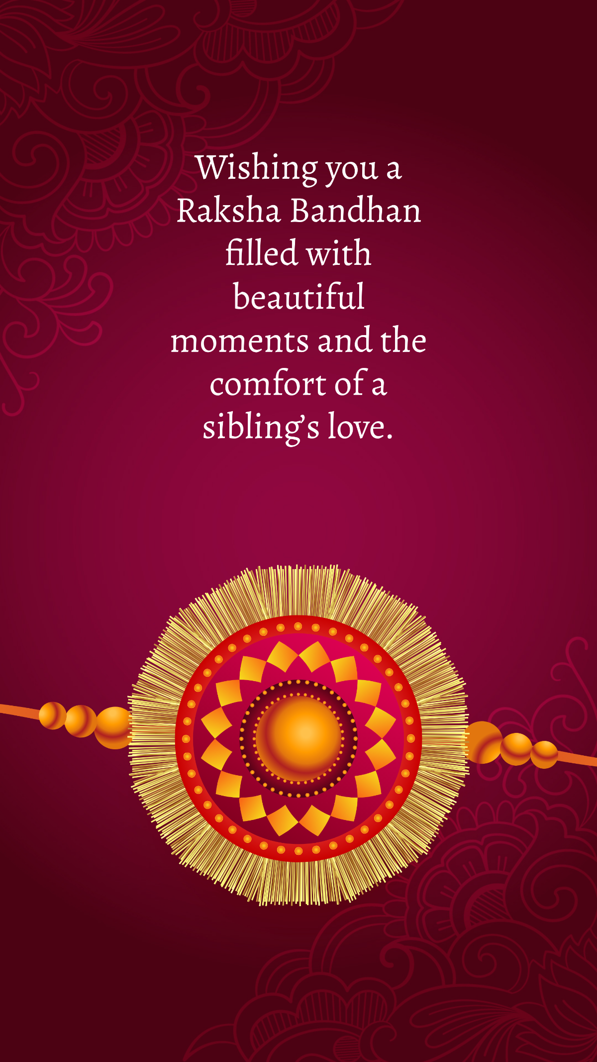 Free Raksha Bandhan Wishes Quote Template