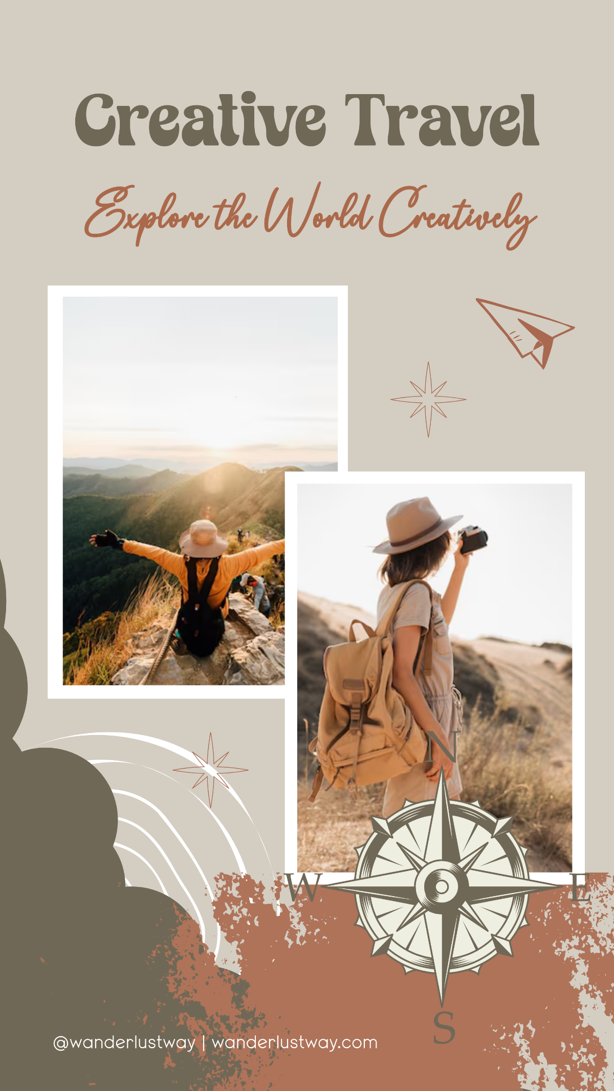 Free Creative Travel Instagram Story Highlight Template to Edit Online