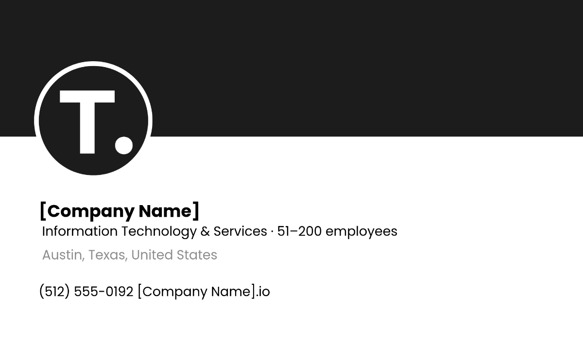 Blank Linkedin Page Profile Photo Template