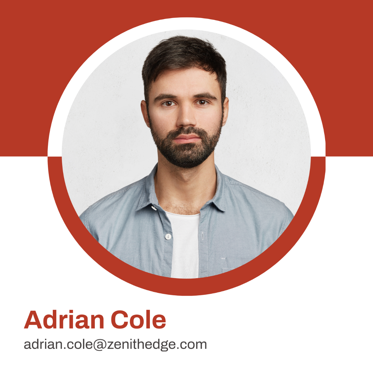 Free Corporate Linkedin Profile Photo Template to Edit Online