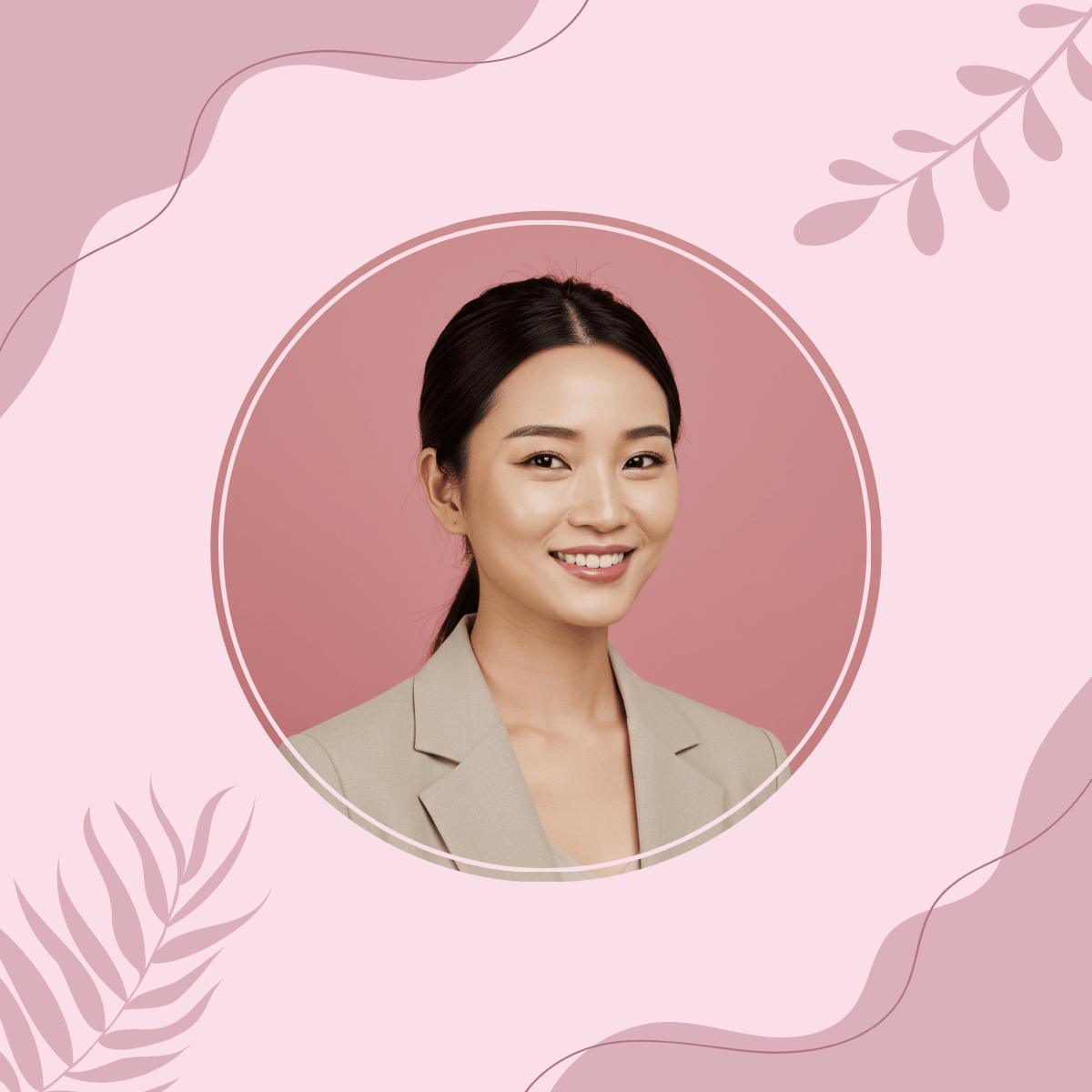 Female Linkedin Profile Photo Template